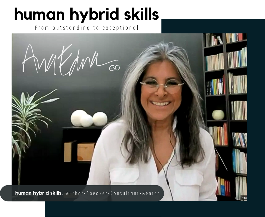 foto de Ana Edna GO y logo Human Hybrid Skills