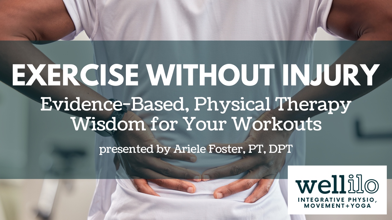 Exercise without Injury Free Webinar Aug 30 2026
