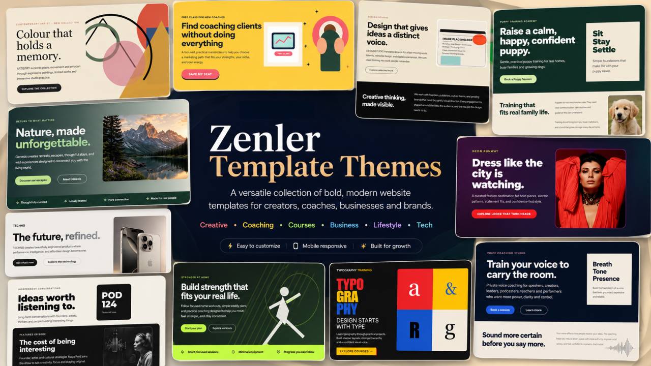 Connected Zenler business tools and dashboard