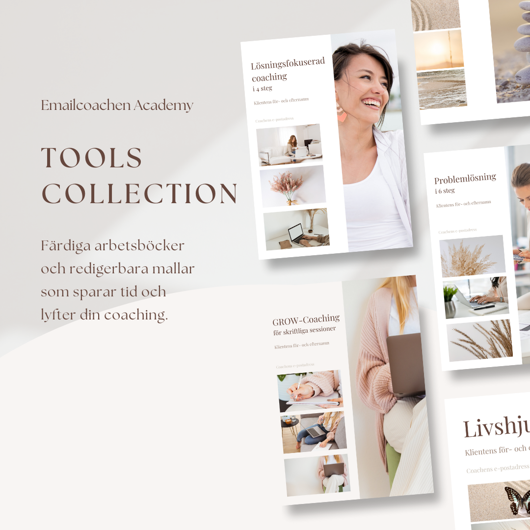The WriteMotion™ ToolsCollection – verktyg, mallar och arbetsböcker för skriftlig coaching
