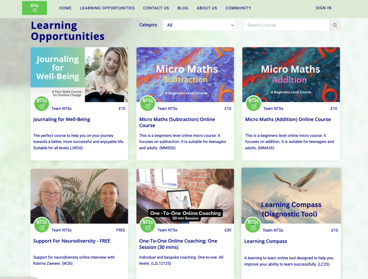 NTSs Learning Courses