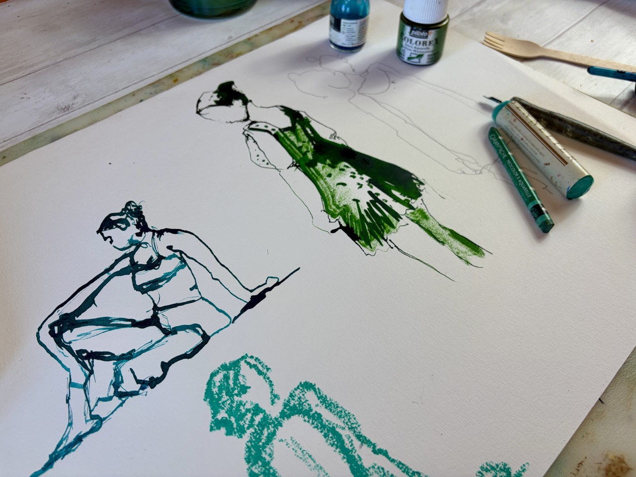 Learning simple figure proportions and drawing exercises