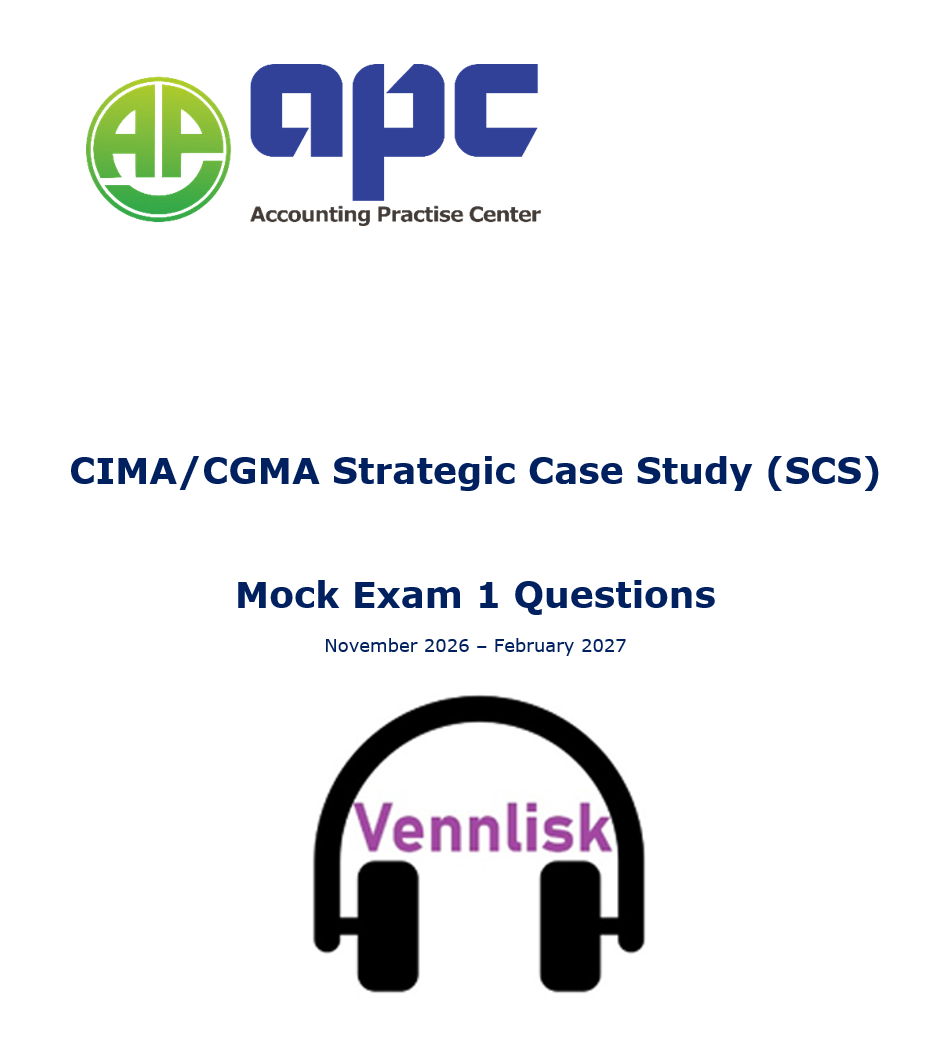 CIMA SCS mock exam question sample — Kwirtmak case study May 2026