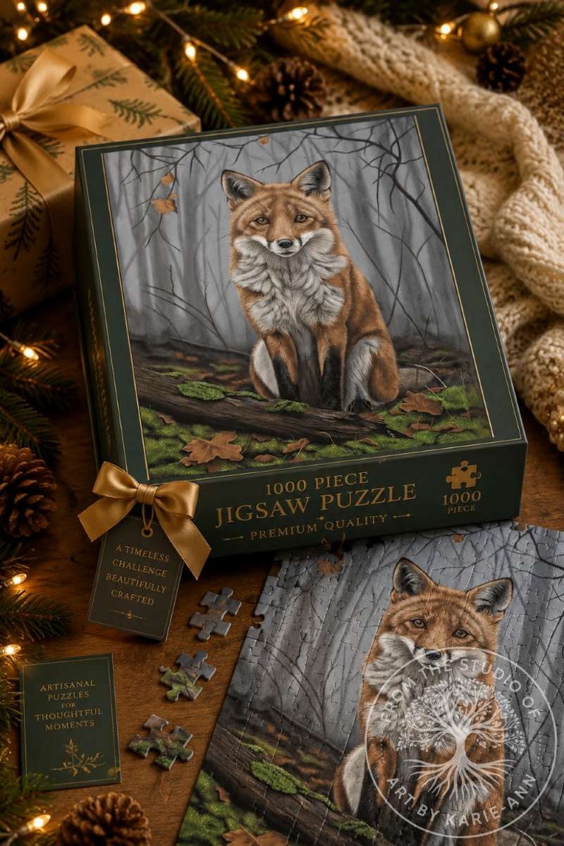 fox illustration jigsaw