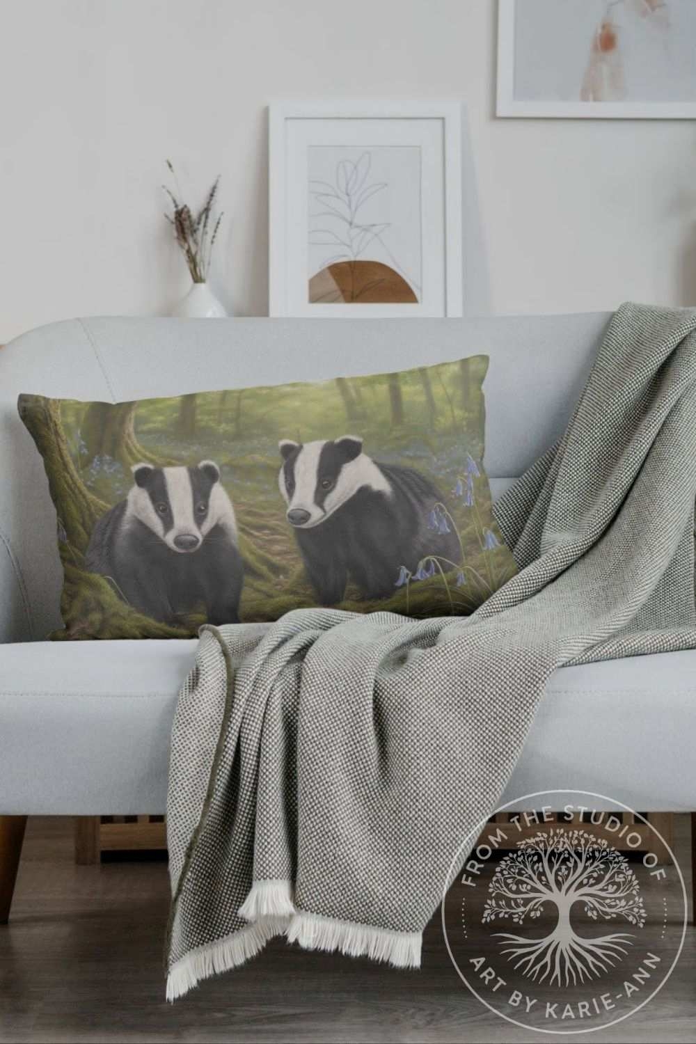 Alternative fox guardian mug design — woodland illustration available for giftware and product licensing