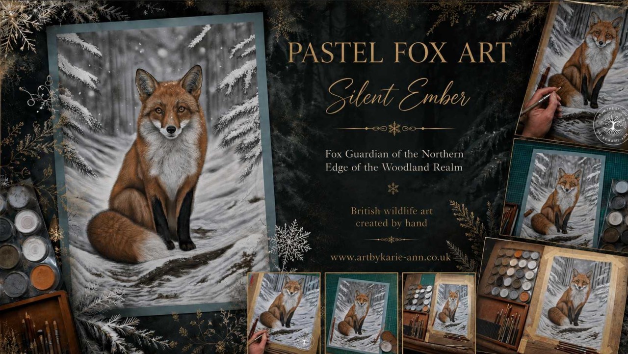 pastel fox art