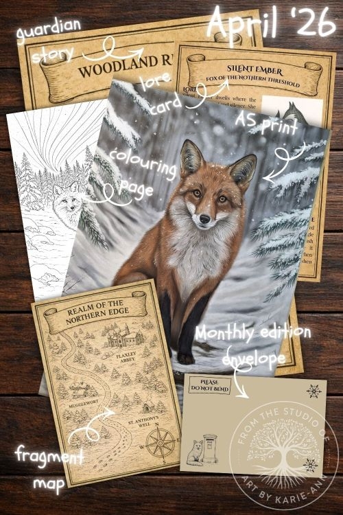 british wildlife artist created monthly print club featuring guardian animals