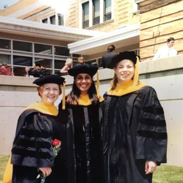 Dr. Trish Corley graduating from physical therapy school