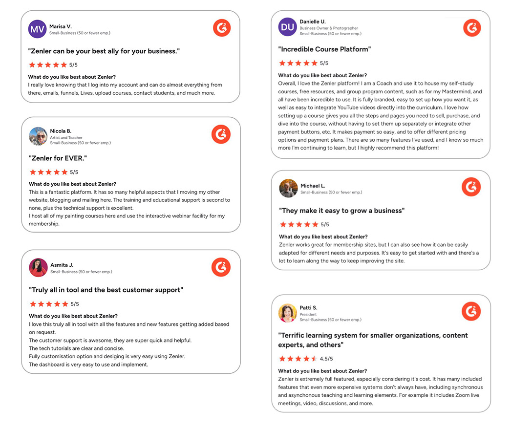 G2 Zenler Reviews the best all in one