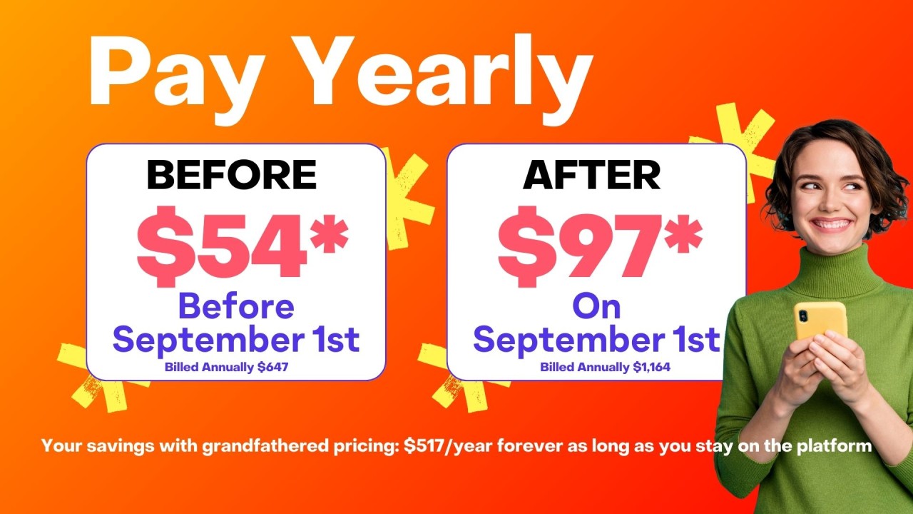 Yearly Savings on the Platform for course creators