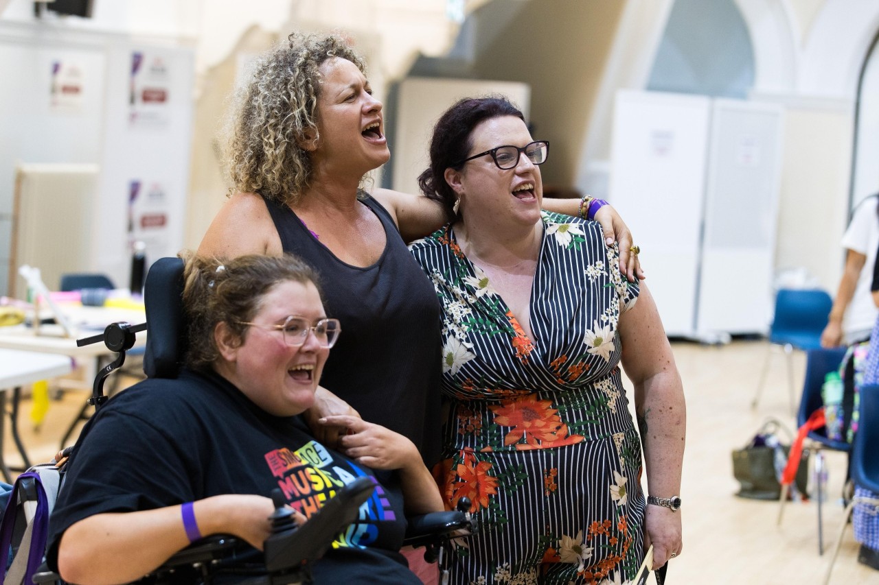 Sing Space choir performing together