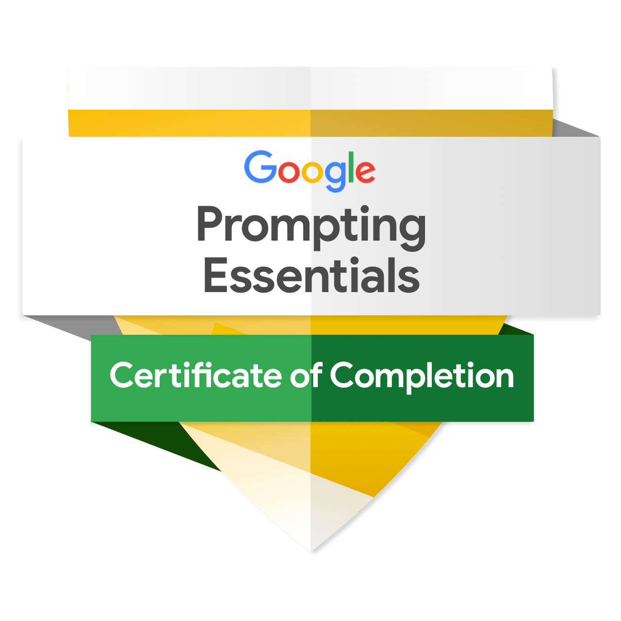Prompting Essentials Certificate of Completion