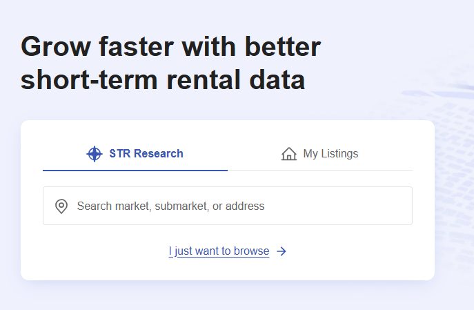screenshot of Airdna rentalizer