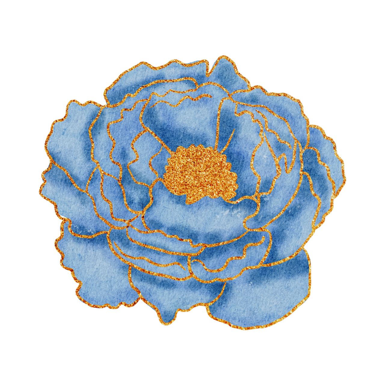 blue flower graphic