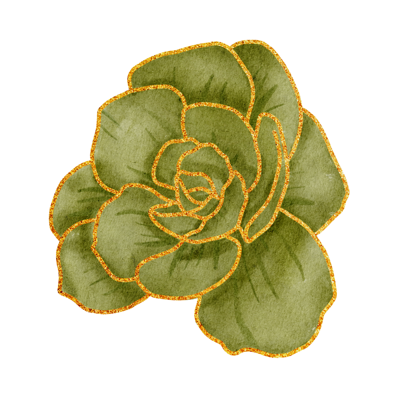 green flower graphic