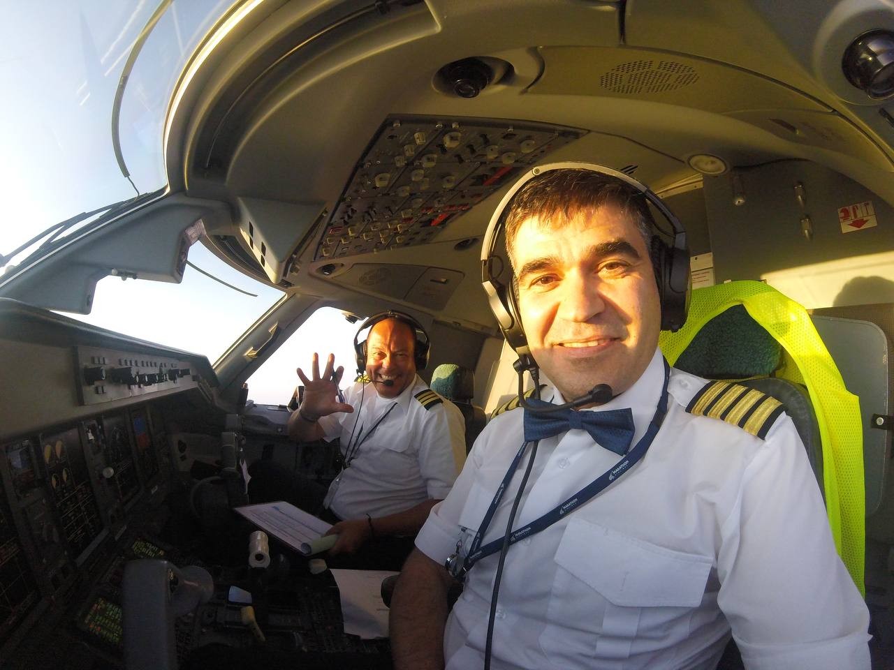 Alim in the captain's seat
