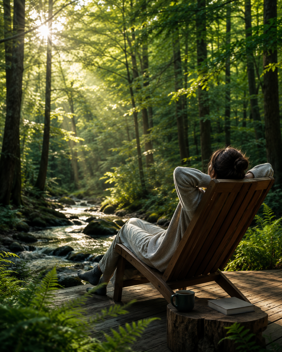 Deep green forest experience