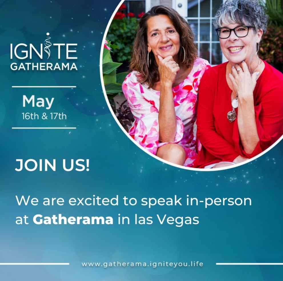 Anita Adrain and Cheryl Viczko speaking at Gatherama 2024 in Las Vegas