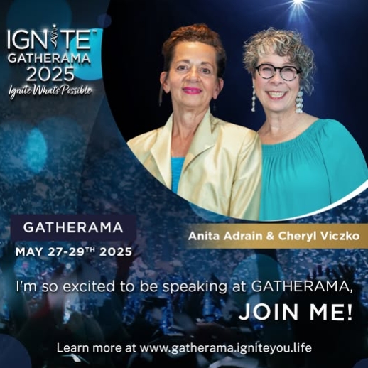 Anita Adrain and Cheryl Viczko speaking at Gatherama 2025 in Salt Lake City
