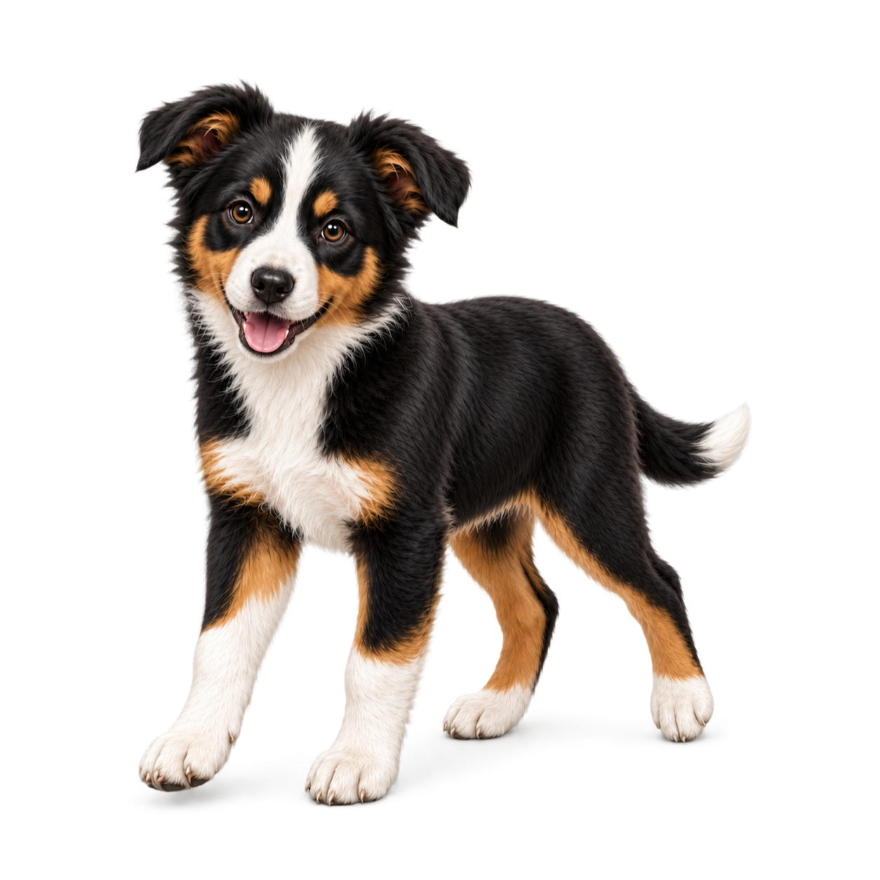 Happy older Border Collie puppy representing the Puppy Development Pathway