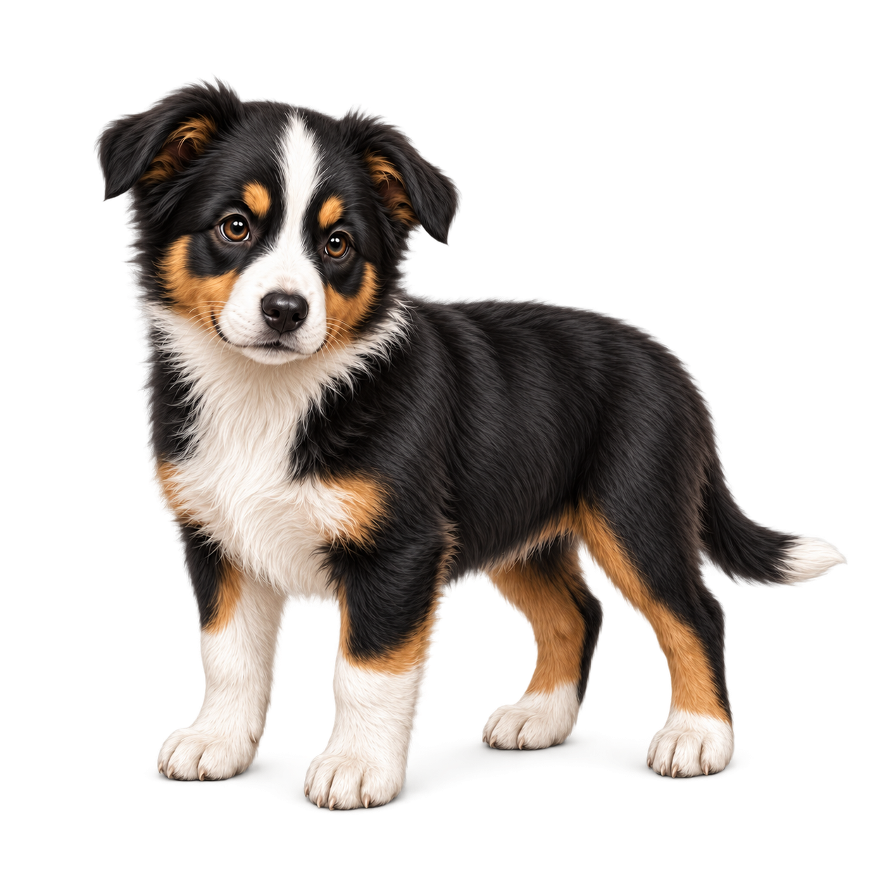 Happy young Border Collie puppy representing the Puppy Kickstart home visit