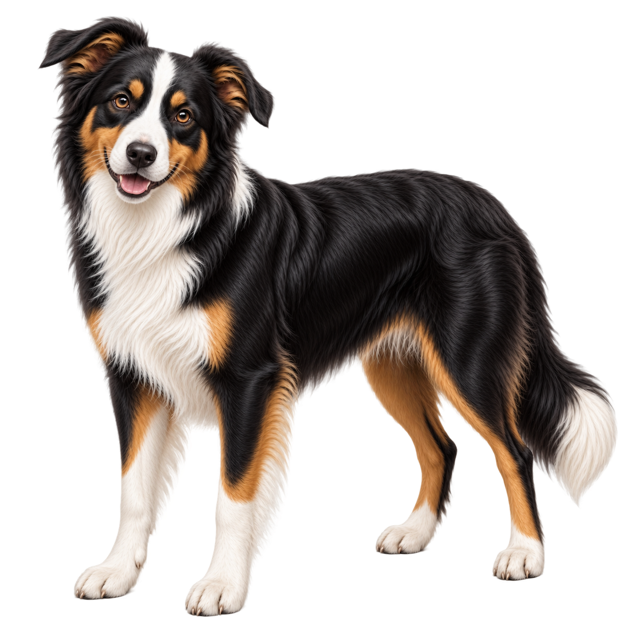 Happy adult Border Collie representing Training Top-Up