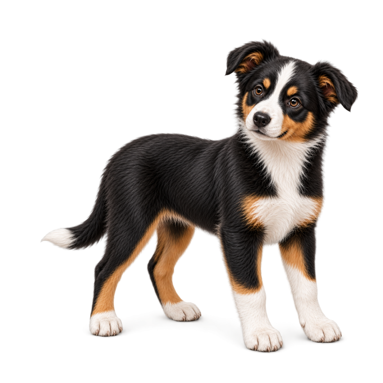 Happy older Border Collie puppy representing getting started with Puppy Life Skills