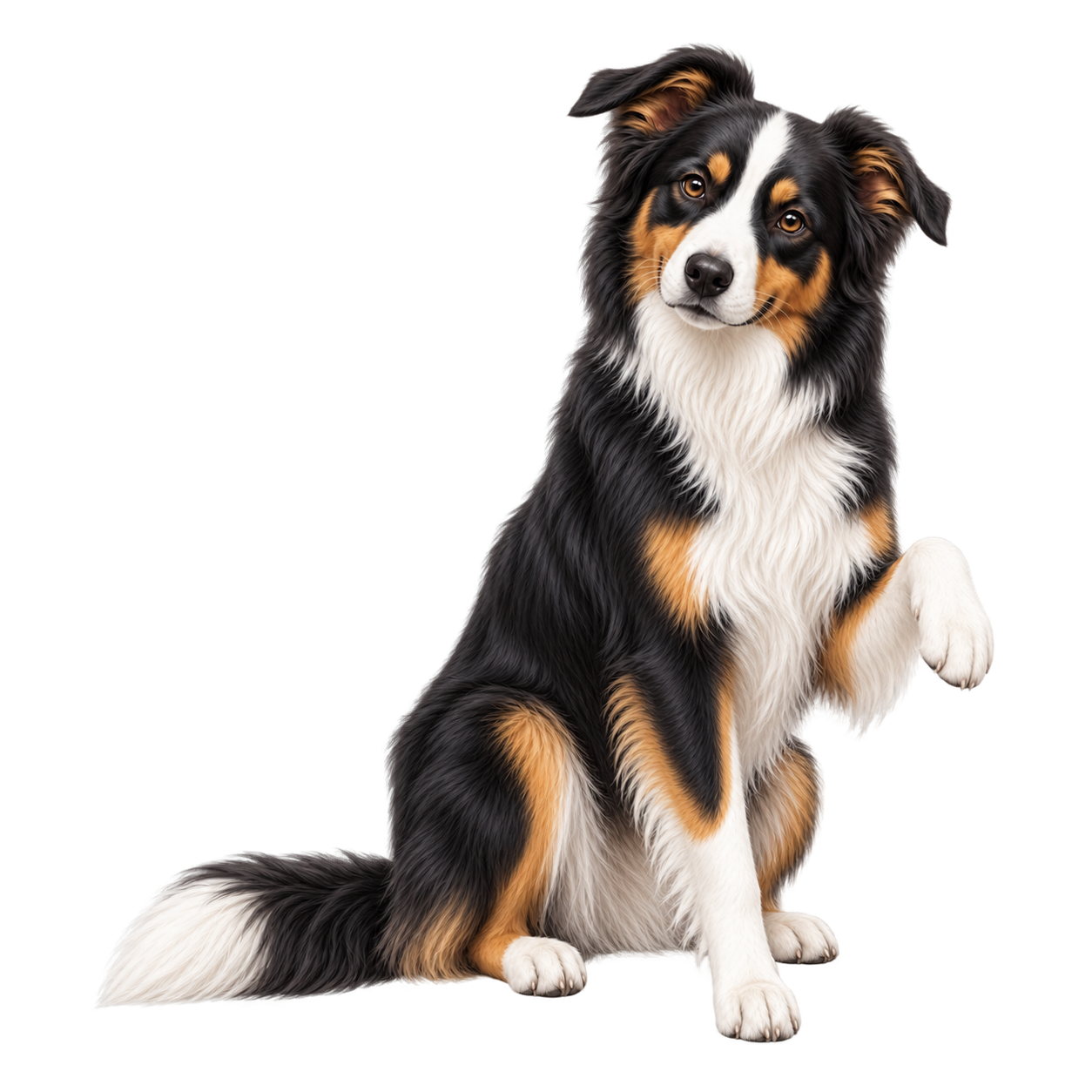 Happy adult Border Collie representing follow-on support with Training Top-Up