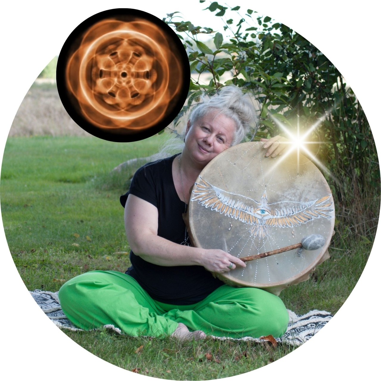 Annika Wallin med örntrumma