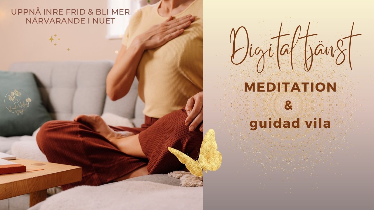 Kvinna som mediterar