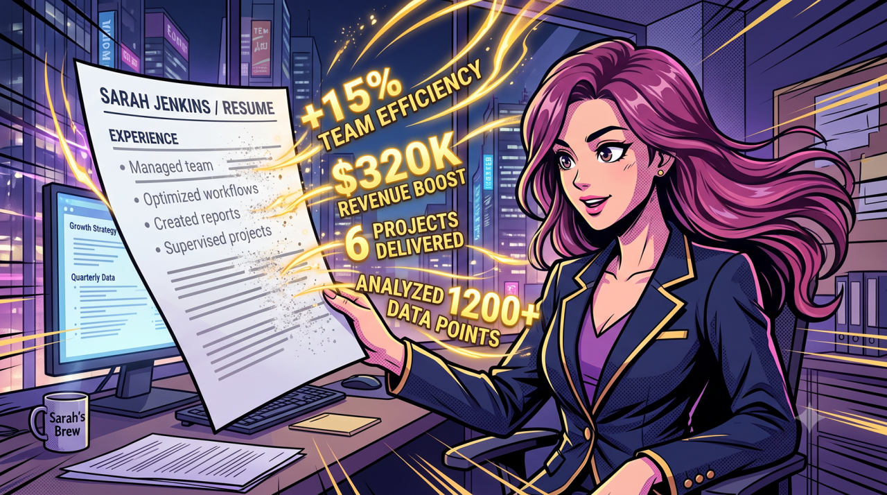 Resume Bullet Points Resume duties rewritten as provable results