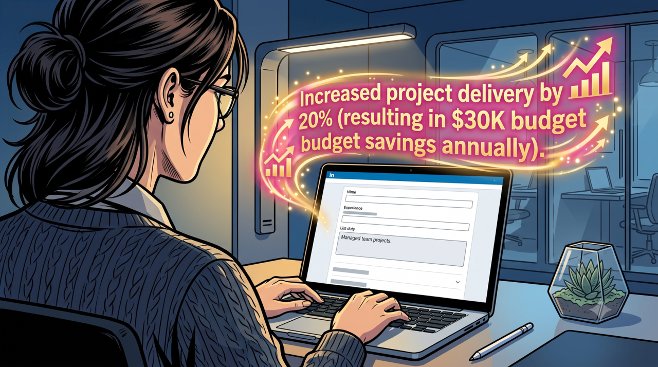 LinkedIn Experience Section accomplishment statements