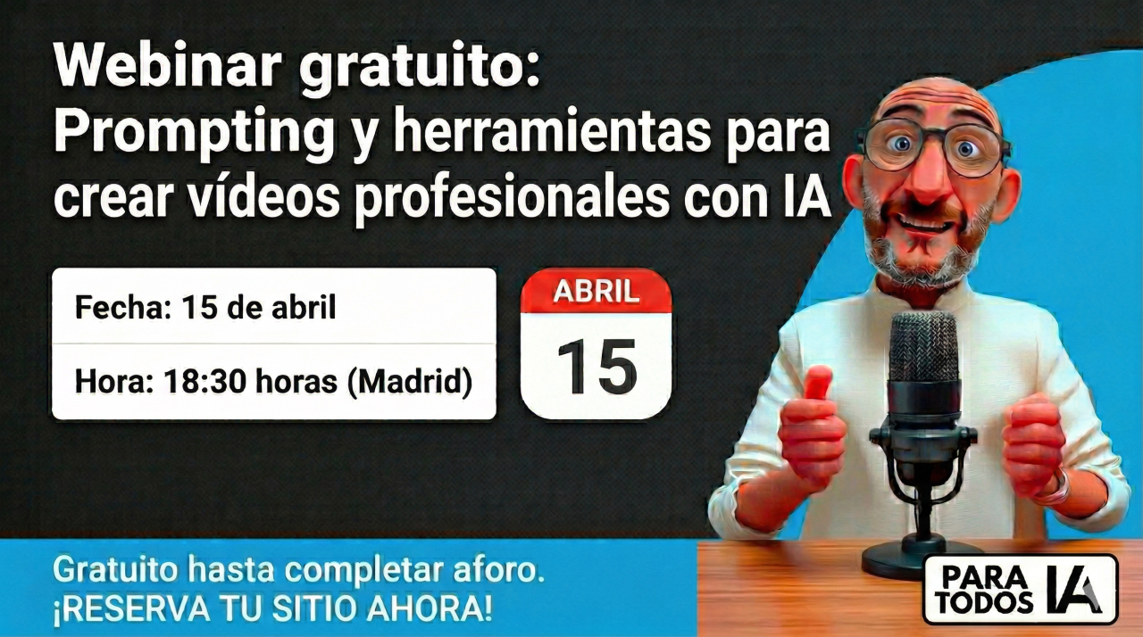 Promoción Webinar Vídeo IA