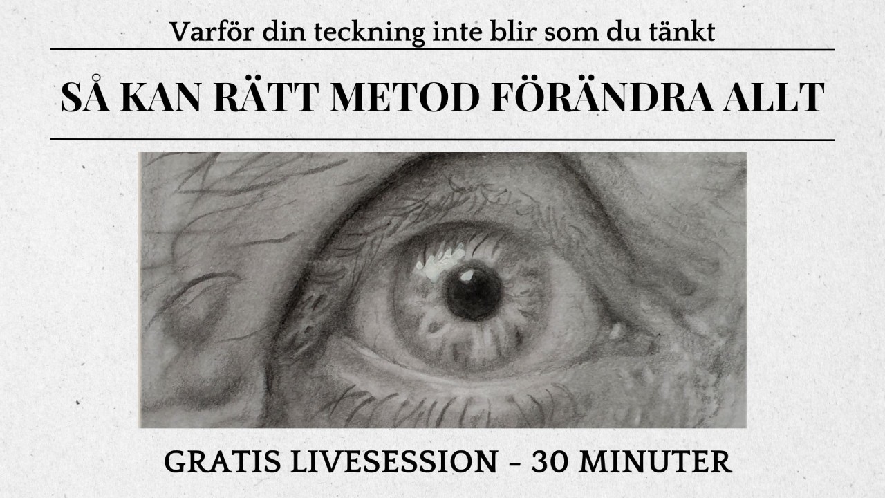 öga tecknat i blyerts 