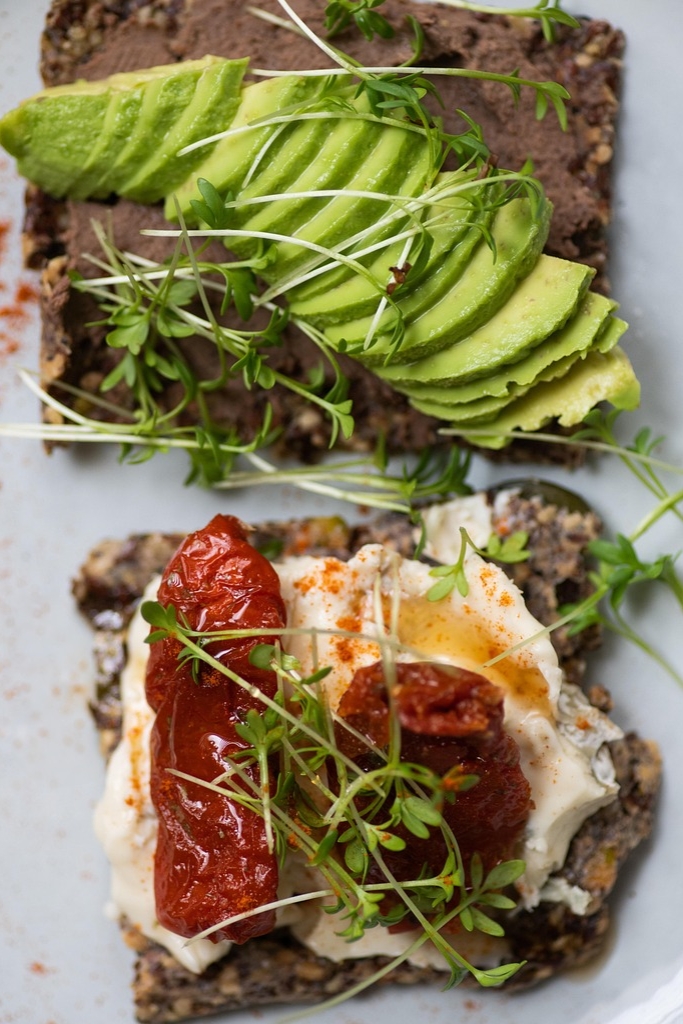 Balanced, colourful real food plate for long-term living