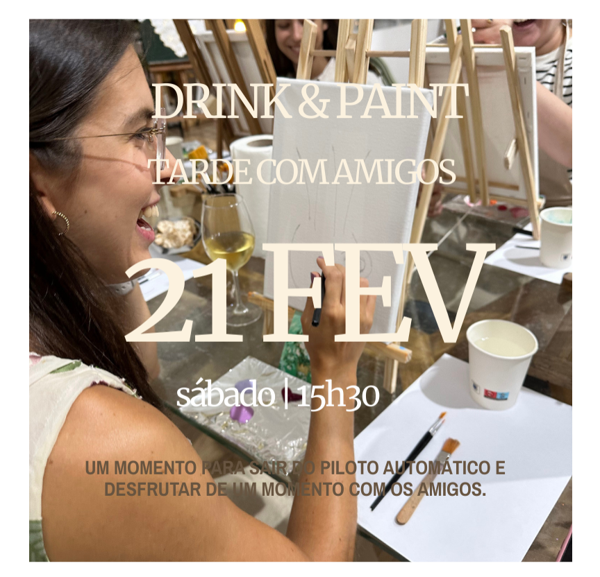 Reservar lugar no evento MitoArte Evento Drink and Paint Amigos na MitoArte com pintura em tela, vinho e convívio entre amigos