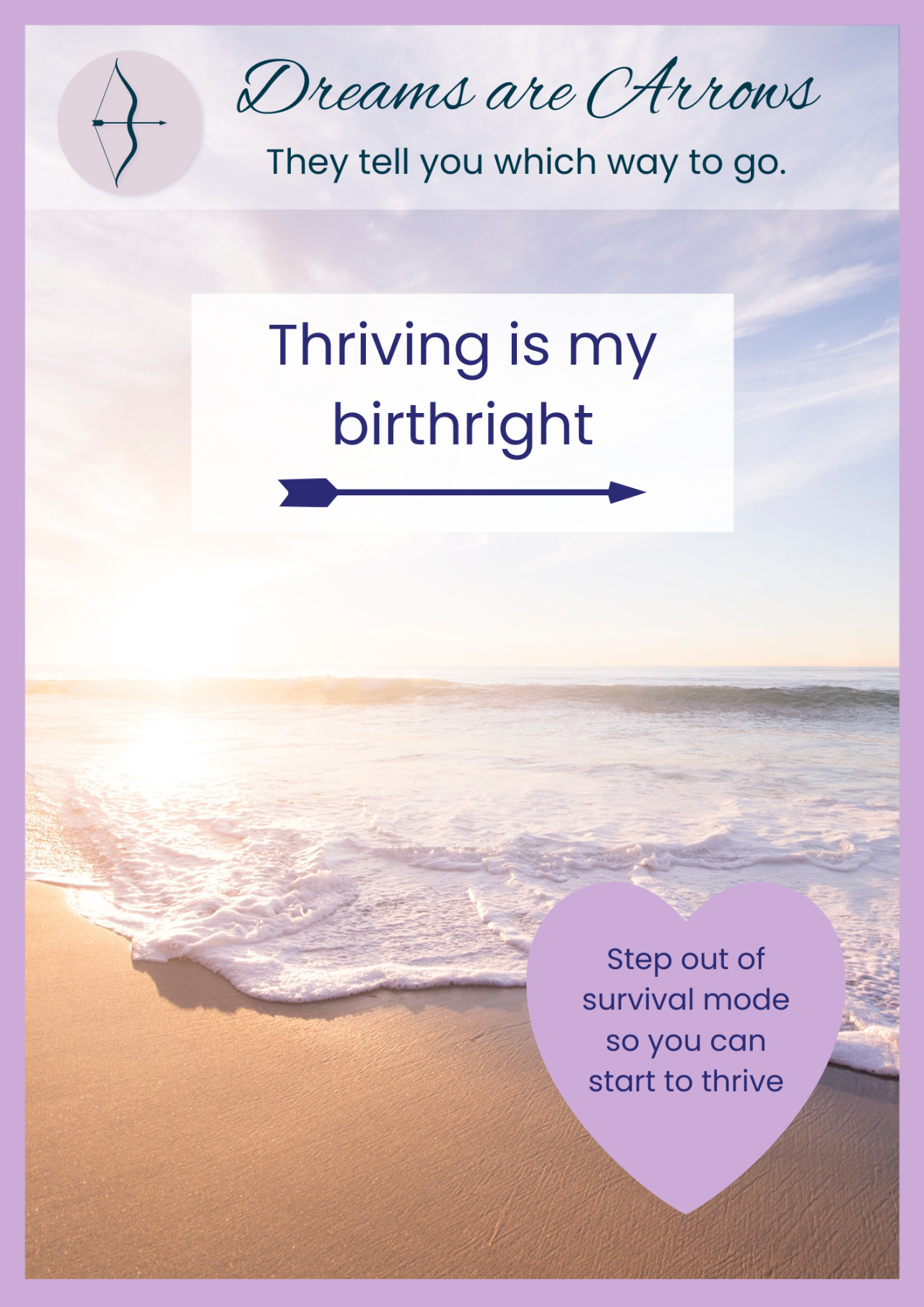 The cover image for Thriving is my birthright