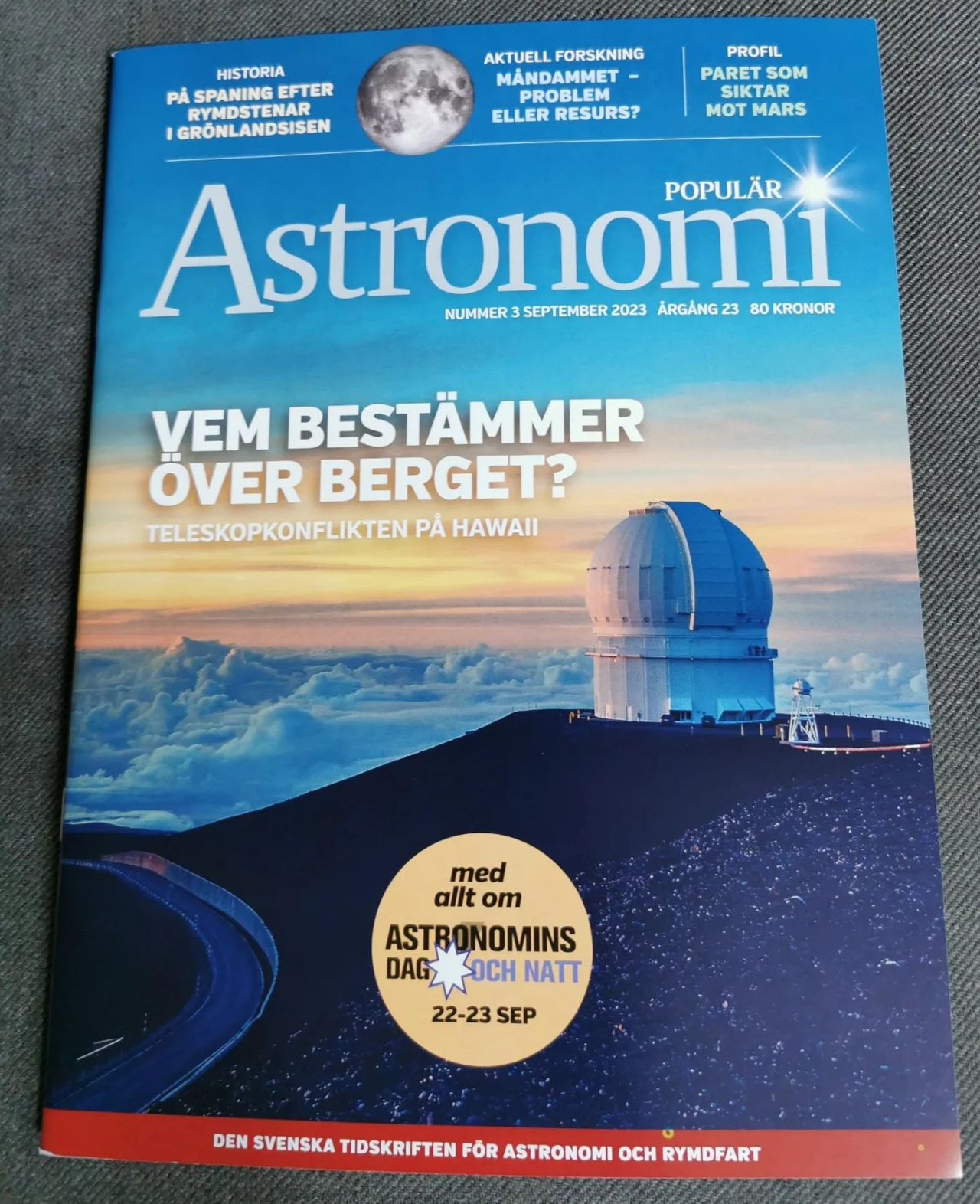 Artikel i Populär Astronomi om Tina och Tom Sjögren