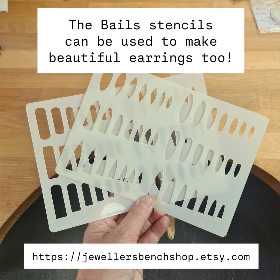 Bails stencils from the Jeweller's Bench Shop on Etsy
