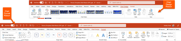 Adding and formatting a chart in PowerPoint