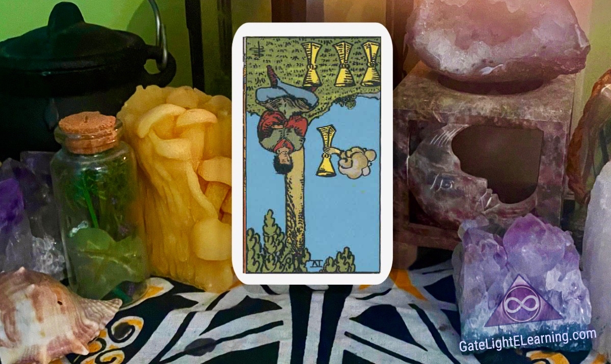 4 of Cups reversed