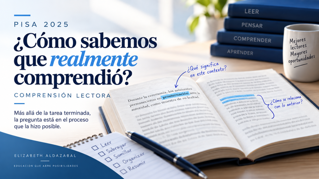 PISA 2025: ¿cómo sabemos que un estudiante realmente comprendió lo que leyó?