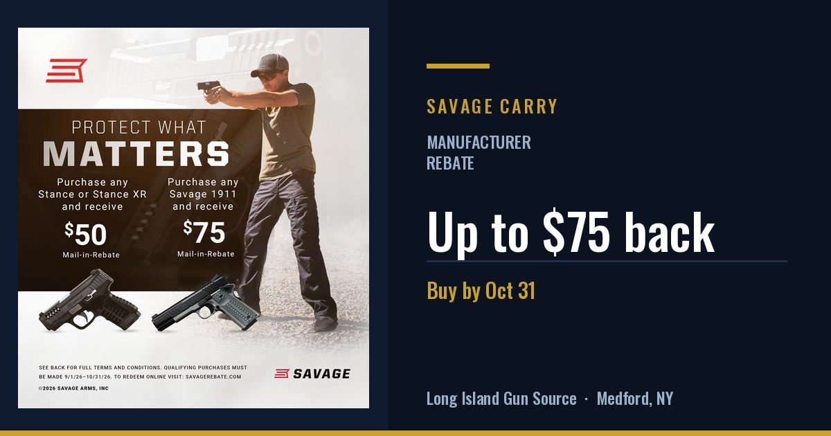 Savage Protect What Matters: up to $75 back
