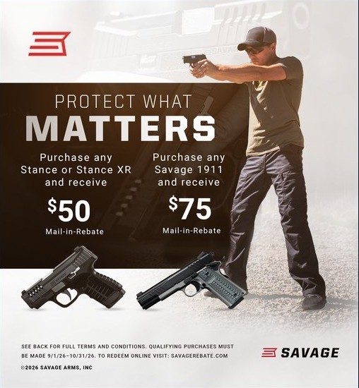 Savage Protect What Matters rebate flyer