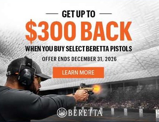 Beretta fall handgun rebate artwork