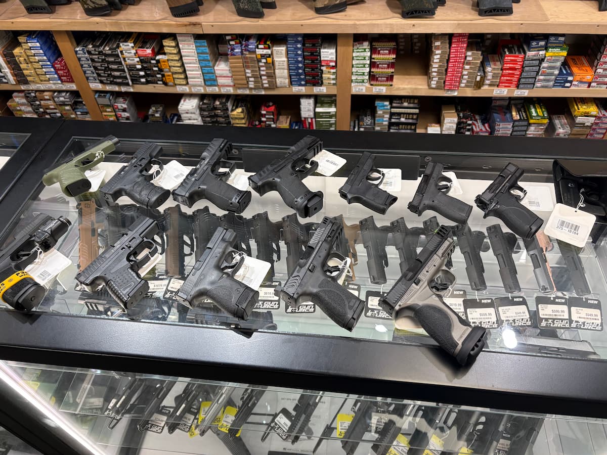 The used case at Long Island Gun Source in Medford, New York