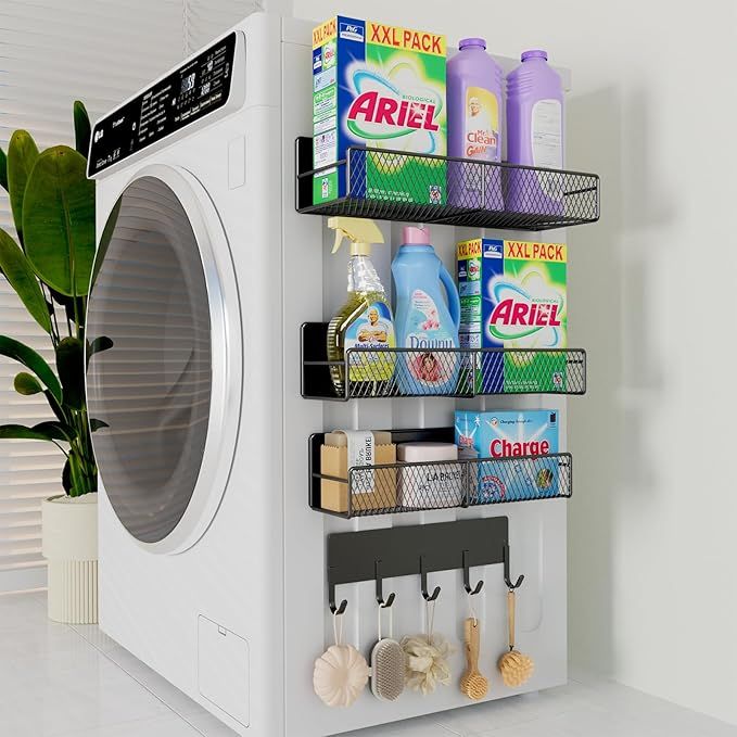 4 Pack Magnetic Shelves for Washing Machine