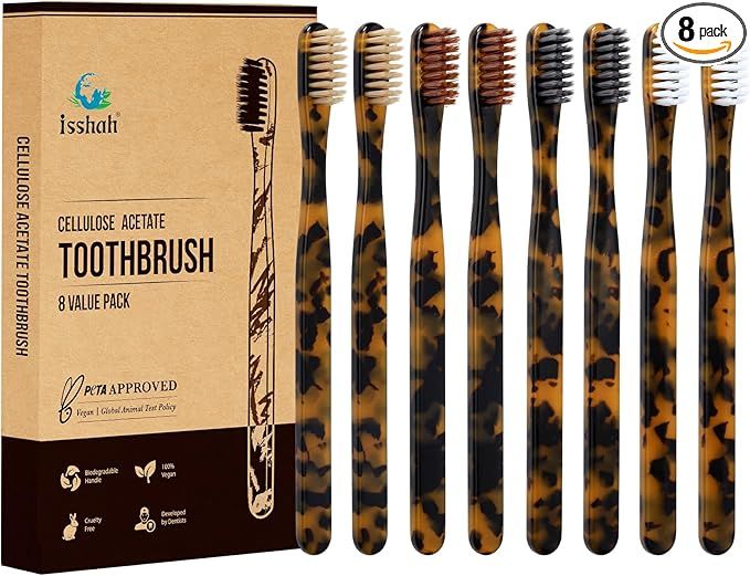 Biodegradable Eco-Friendly Cellulose Acetate Toothbrushes