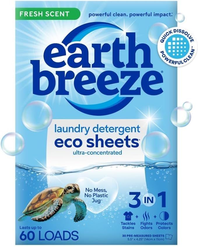 Earth Breeze Laundry Detergent Sheets 