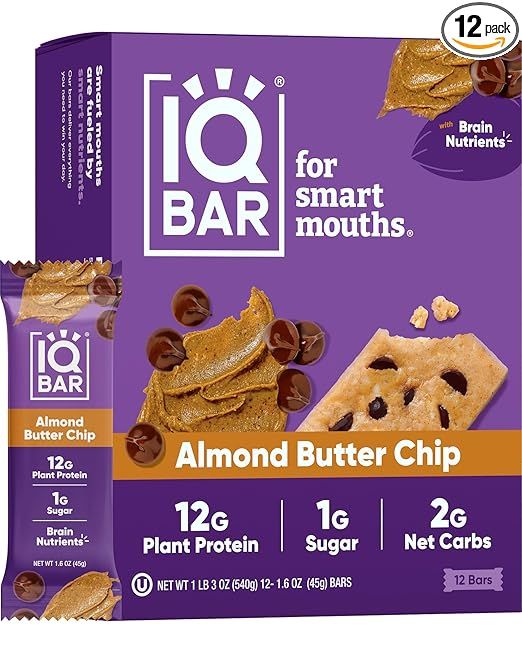 IQBAR Brain and Body Plant Protein Bars